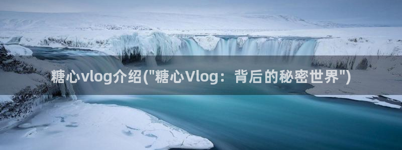 小水水糖心vlog:糖心vlog介绍(\